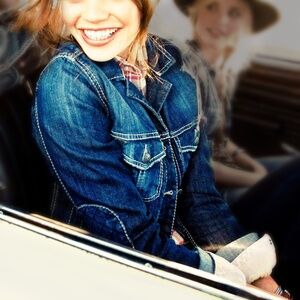 Silver Jeans - Trucker Boyfriend Distressed Dark Blue Denim Jean Jacket - 3X